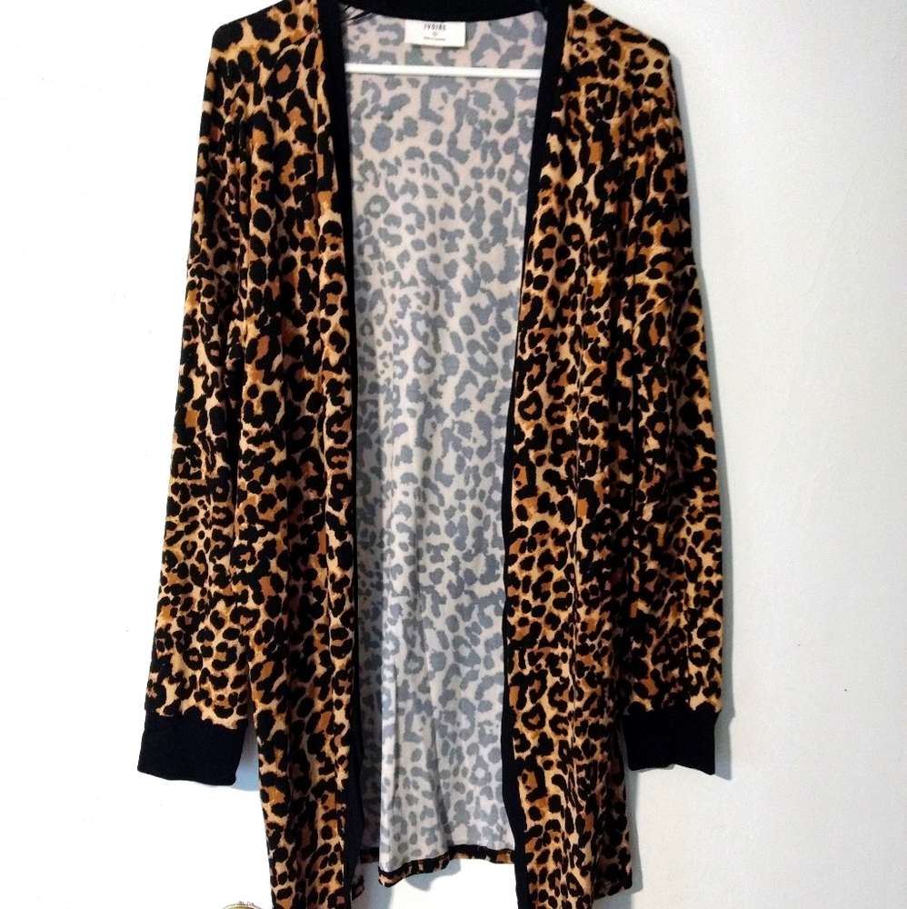 ❌SOLD❌ Leopard Print Long Cardigan